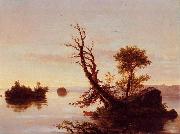Thomas Cole American Lake Scene oil painting
